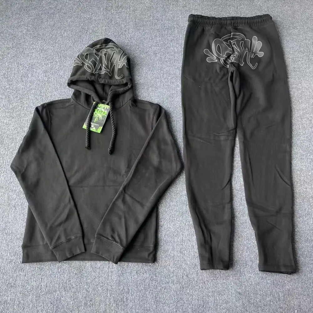 Men Cotton Hoodies Jogger Set