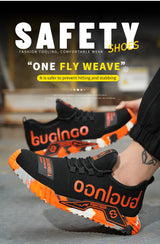 Women Safety Shoes Soft Sole Protective Sneakers