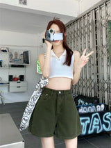 Women's Baggy Denim Short Jeans