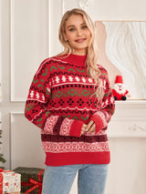 Women's Casual Striped Christmas Sweater