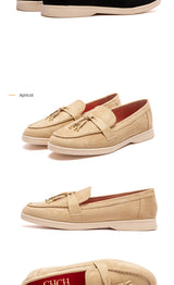 Women’s Patent Leather Bow Pointed Toe Loafers