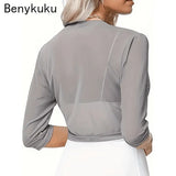 Vintage Mesh Bolero Shrug Cropped Jacket