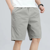 Plus Size Men's Cotton Knee Shorts – Summer Casual
