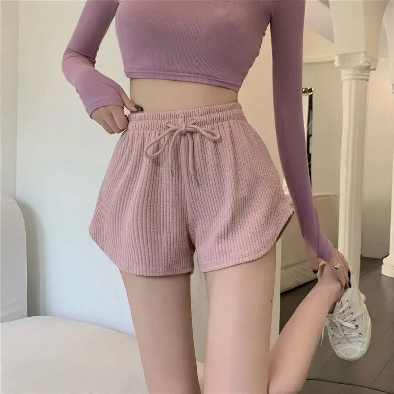 Women Loose Wide Leg Sports Shorts