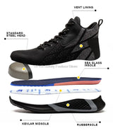 Men High Top Indestructible Safety Boots