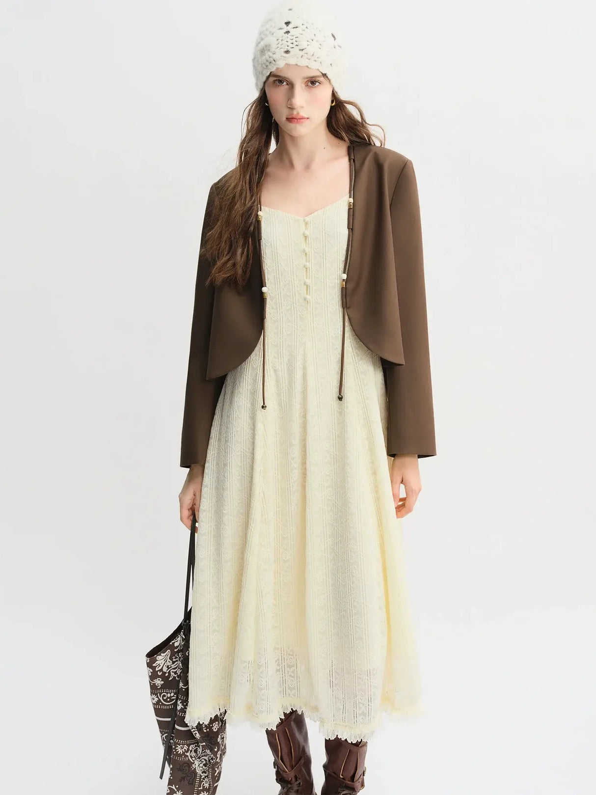 Women Plus Size Beaded Short Jacket