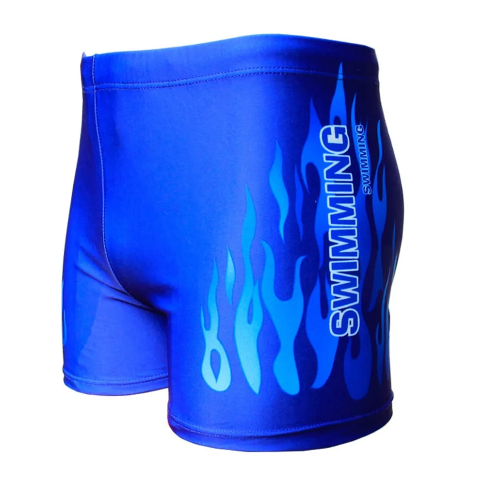Men Flame Print Swim Briefs