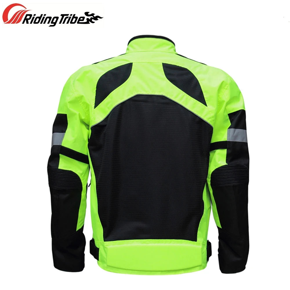 Men Motorcycle Protective Riding Jacket