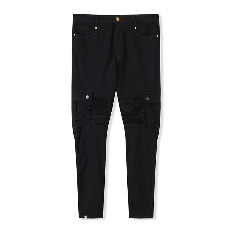 Men Cargo Pocket Jeans