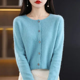 Women Merino Wool Cashmere Cardigan