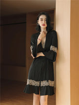 Women Ice Silk Nighty Pajamas