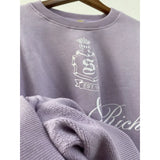 Women's Crown Letter Cotton Sweatshirt