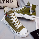 Men’s Breathable Platform Canvas Sneakers