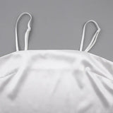 Women Satin Pajama Set with Feather Trim Pants