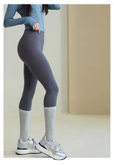 Women High Waist Push Up Sharkskin Leggings
