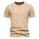 Men Cotton O-Neck Summer T-Shirt