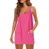 Women Sleeveless Tennis Onesie