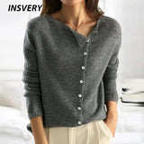 Women's Elegant Button Knit Cardigan