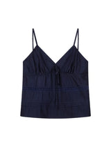 Navy Cut-Out Y2K Cami