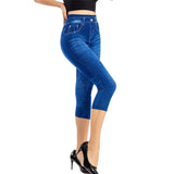 Women Knee-Length Capri Jeans