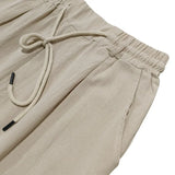Men Drawstring Linen Pants