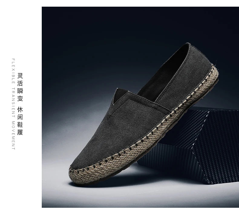 LinenStep™ Men’s Casual Linen Sneakers