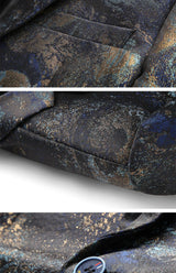 Men's Plus Size Floral Smoking Jacket