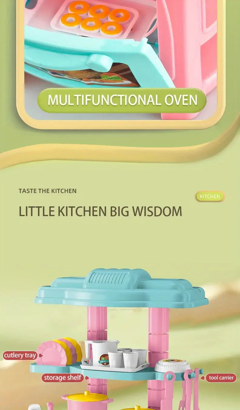 Kids Mini Kitchen Counter Play Set