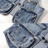 Women’s Jacquard Embroidery Short Denim Jacket