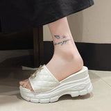 Women Fashion Platform Letter Sandals