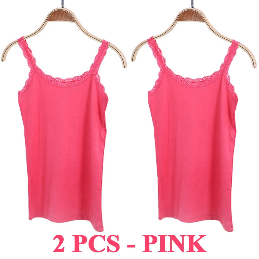 Women Cotton Lace Camisole