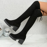 Women’s Winter Over-the-Knee Lace-Up Boots