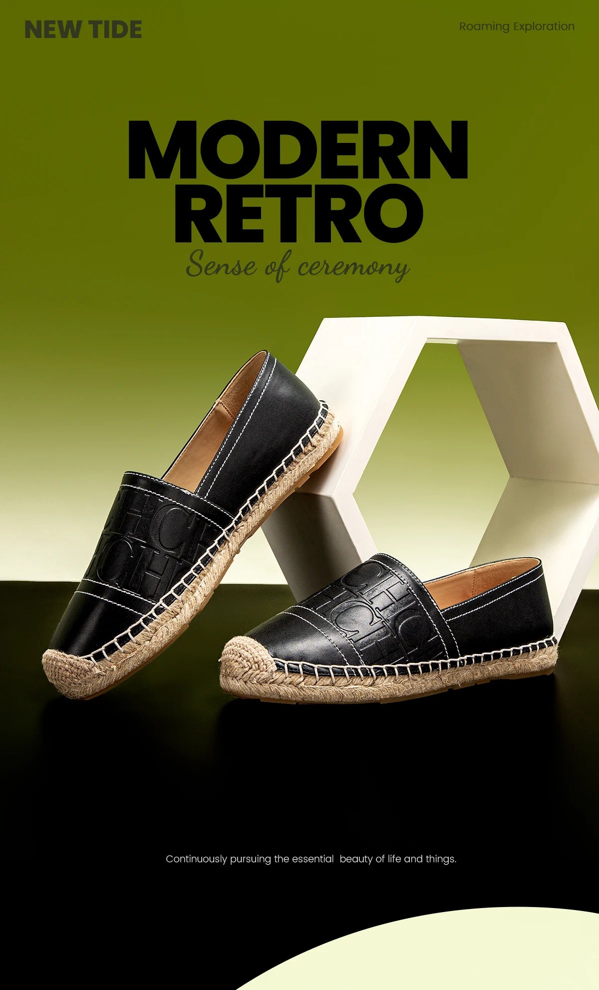 Women’s Beach Shoes Hemp Bottom Handmade Flats