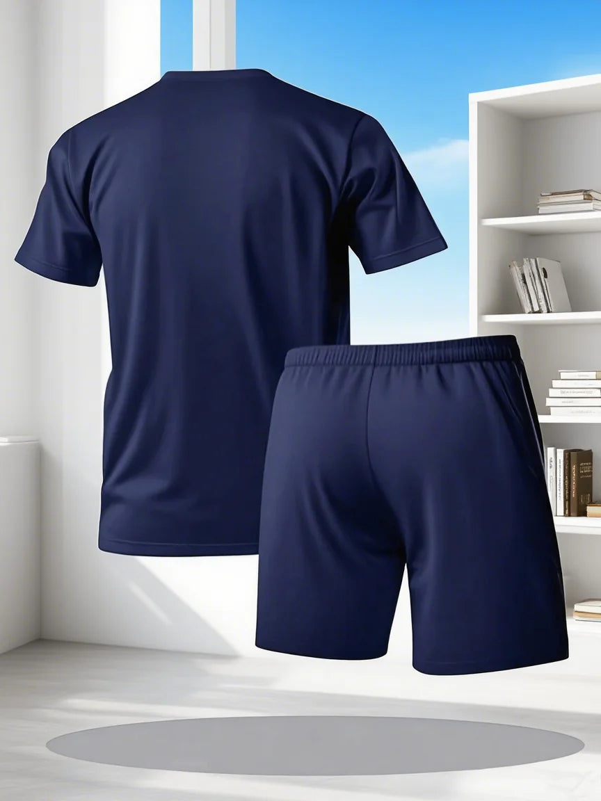 Men Cotton Shorts Set