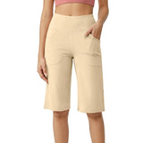 Women Capri Pants with Pockets Yoga Fit