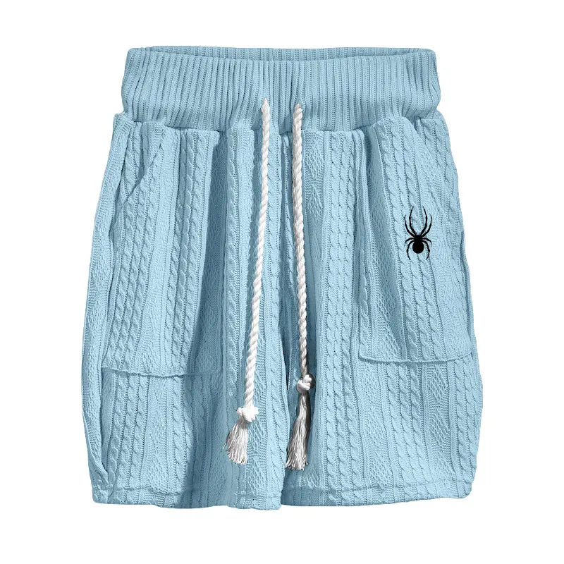 Men Jacquard Shorts Set