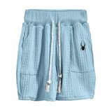 Men Jacquard Shorts Set