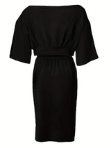 Plus Size One Shoulder Skirt Set