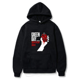 Green Day Printed Pullover Hoodie