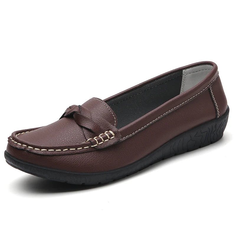 Women Leather Nurse Flats