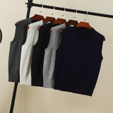 Women's Preppy Style Knit Vest