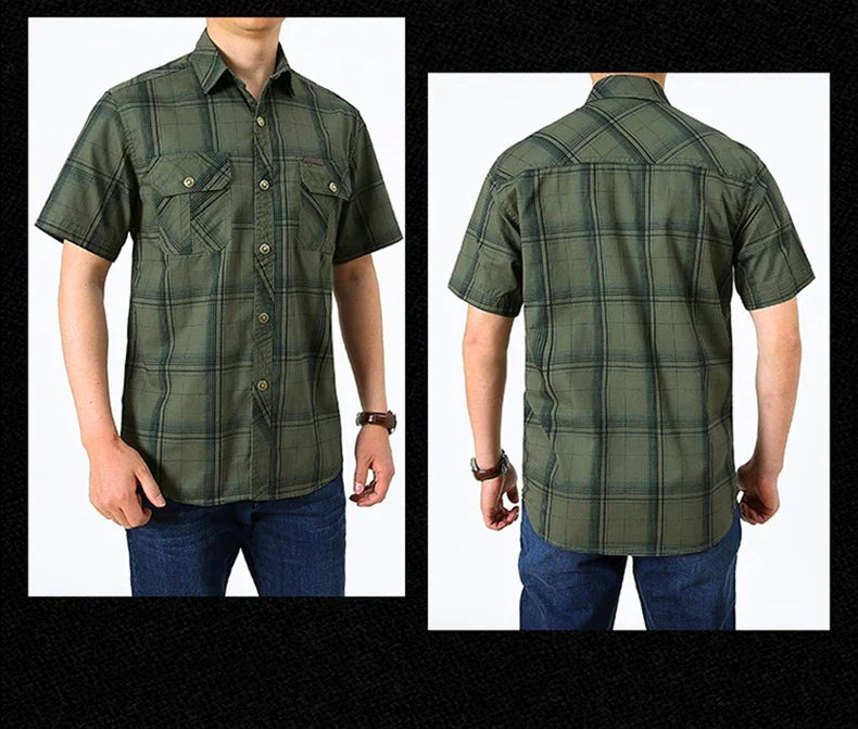 Men Plaid Casual Shirt