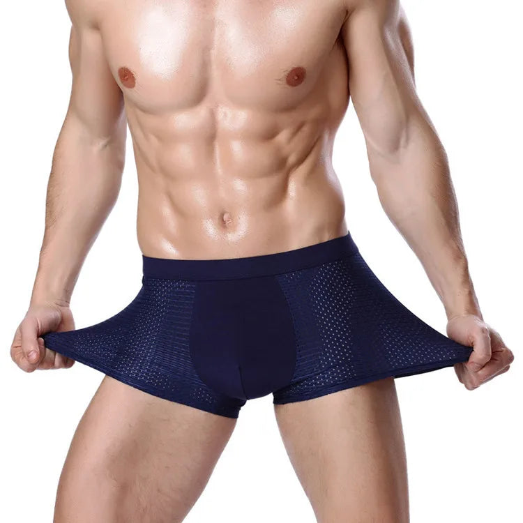 Men's Plus Size Ice Silk Mesh Underwear