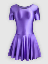 Women Satin Sports Ballet Skirt