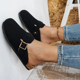 Women Mid Calf Boots Low Heel Snow Boots