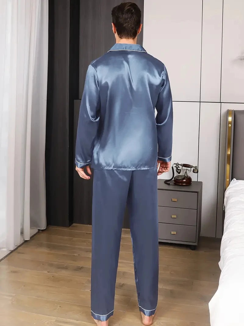 Men’s Silk Pajama Set