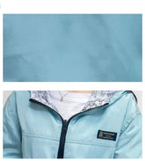 Double-Sided Women's Trench Coat – Hooded Spring Autumn Windbreaker