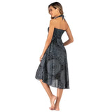 Women Vintage Plaid Button Midi Skirt