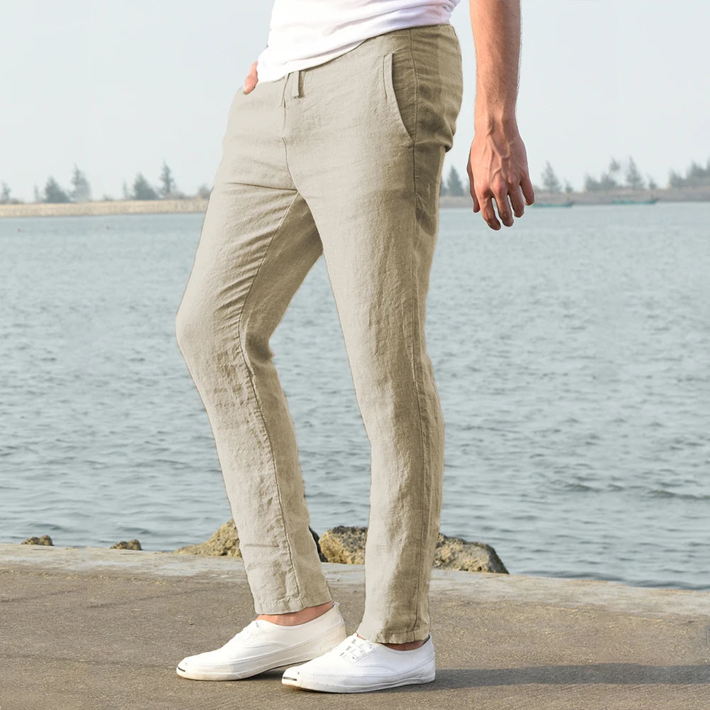 Men’s Linen Fitness Pants