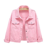 Pure Color Women's Denim Jacket